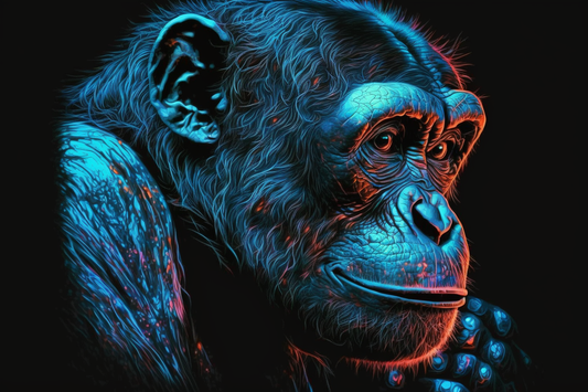 DoodleDoo Creative - Blacklight Chimpanzee B591