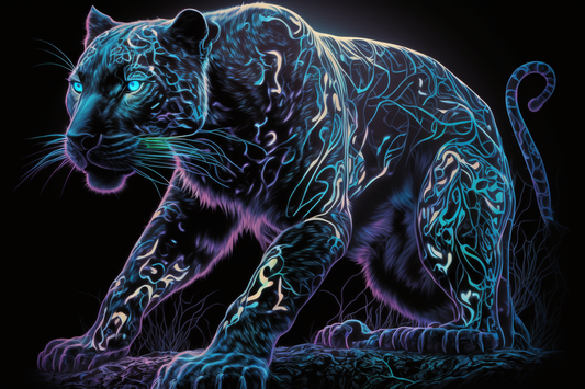 DoodleDoo Creative - Blacklight Panther 28CB