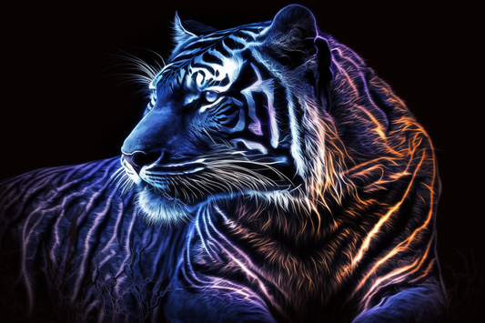DoodleDoo Creative - Blacklight Tiger 1657