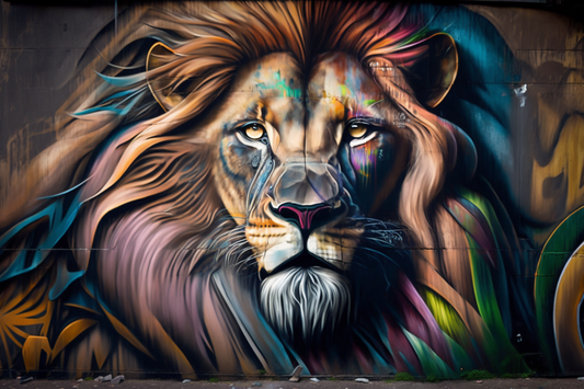 DoodleDoo Creative - Graffiti Lion D9E145
