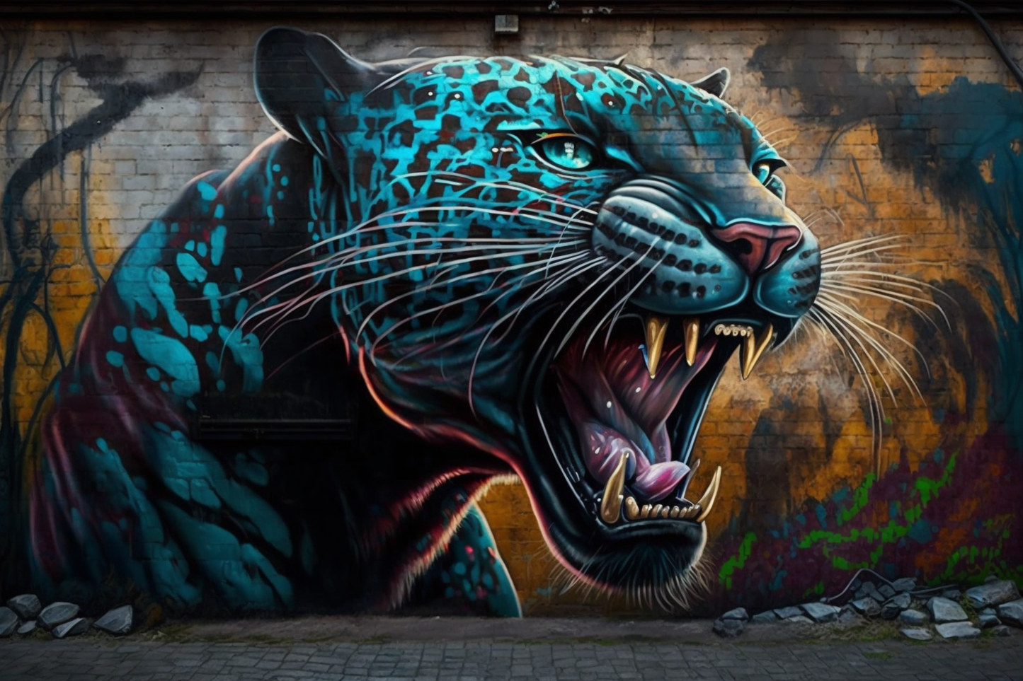 DoodleDoo Creative - Graffiti Panther 565A8