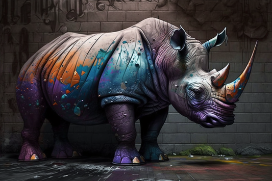 DoodleDoo Creative - Graffiti Rhino D64CB